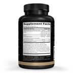Supplement Facts panel on the 120 capsule bottle of GrayLocke